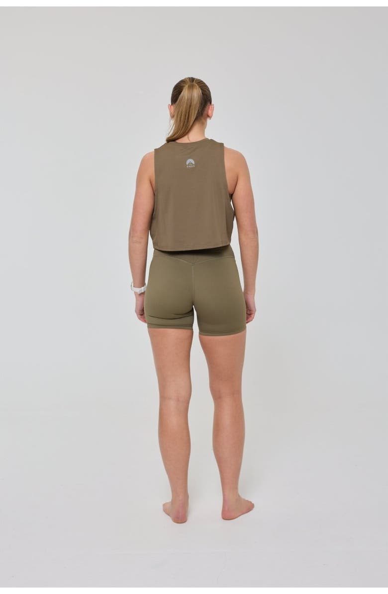 OOSC Infinite High Waisted Shorts - Khaki, Alternate, color,