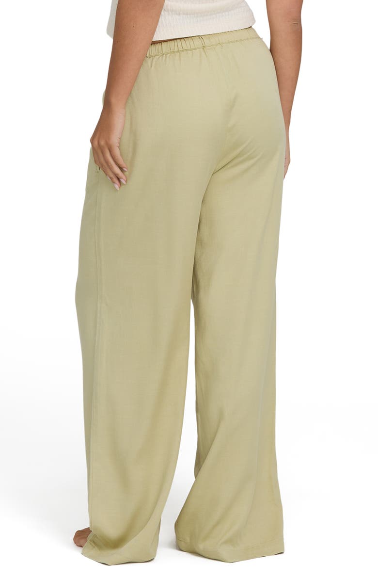 Billabong Wanderer Drawstring Wide Leg Pants, Alternate, color, Cactus