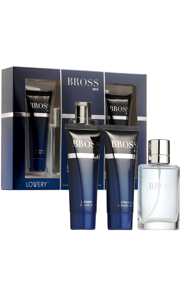 Lovery Bross Signature Beauty Spa Gift Set, Main, color, Dark Blue / Silver