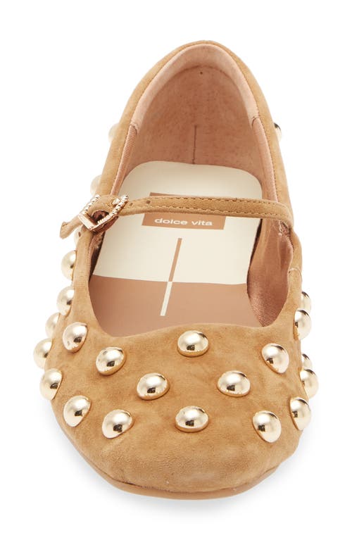 Dolce Vita Alissa Studded Flat In Brown