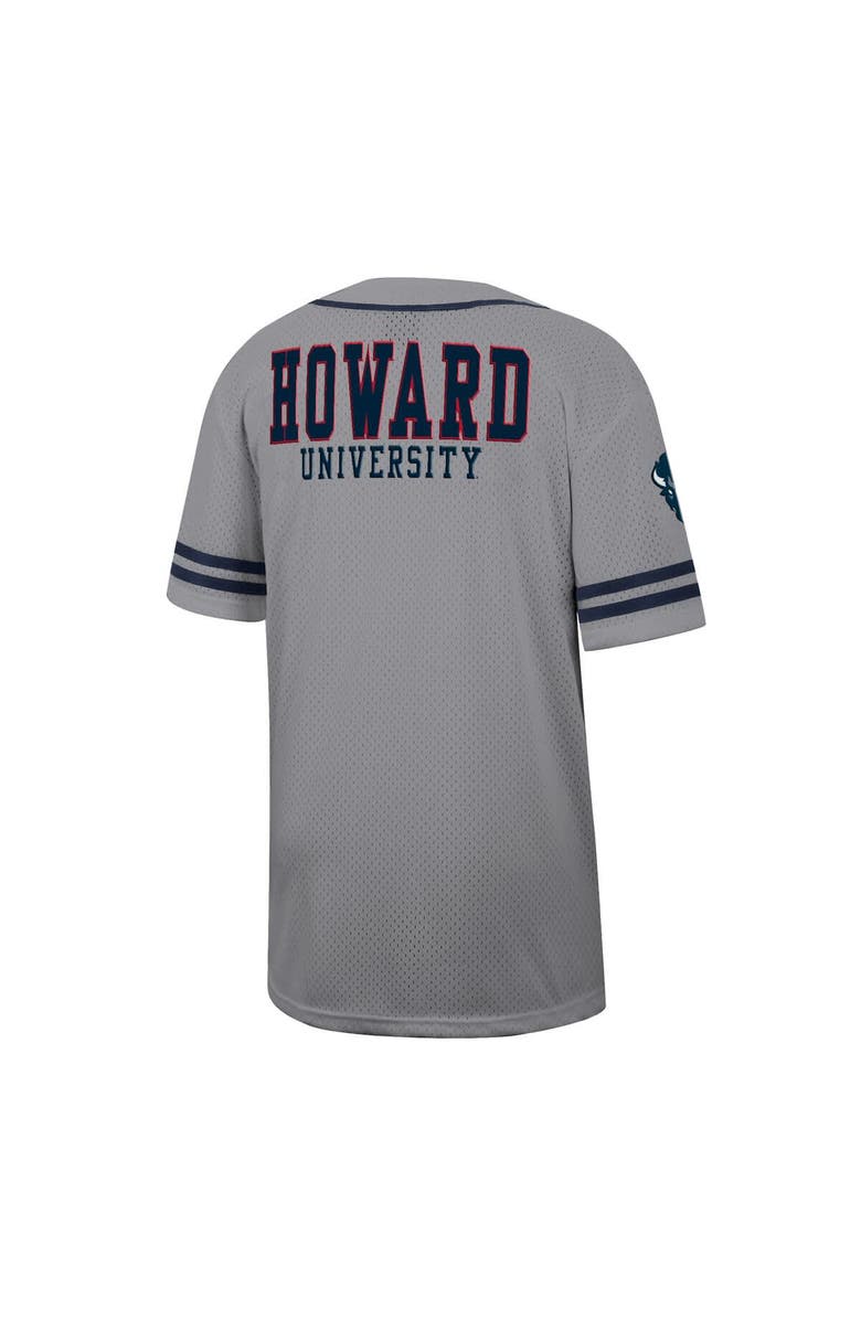 COLOSSEUM Men's Colosseum Gray Howard Bison Free Spirited Baseball Jersey, Alternate, color, Gray