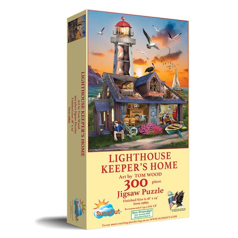 Lighthouse Keepers Home 300 piece Jigsaw Puzzle for Adults