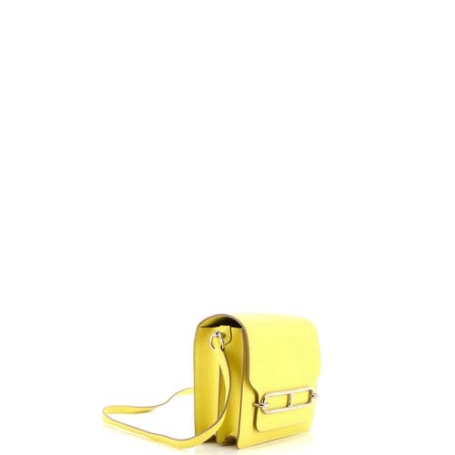 Pre-owned Hermes Hermes Roulis Bag Evercolor 18 In Green