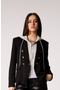 Helen Double-Breasted Blazer with Removable Hoodie Insert