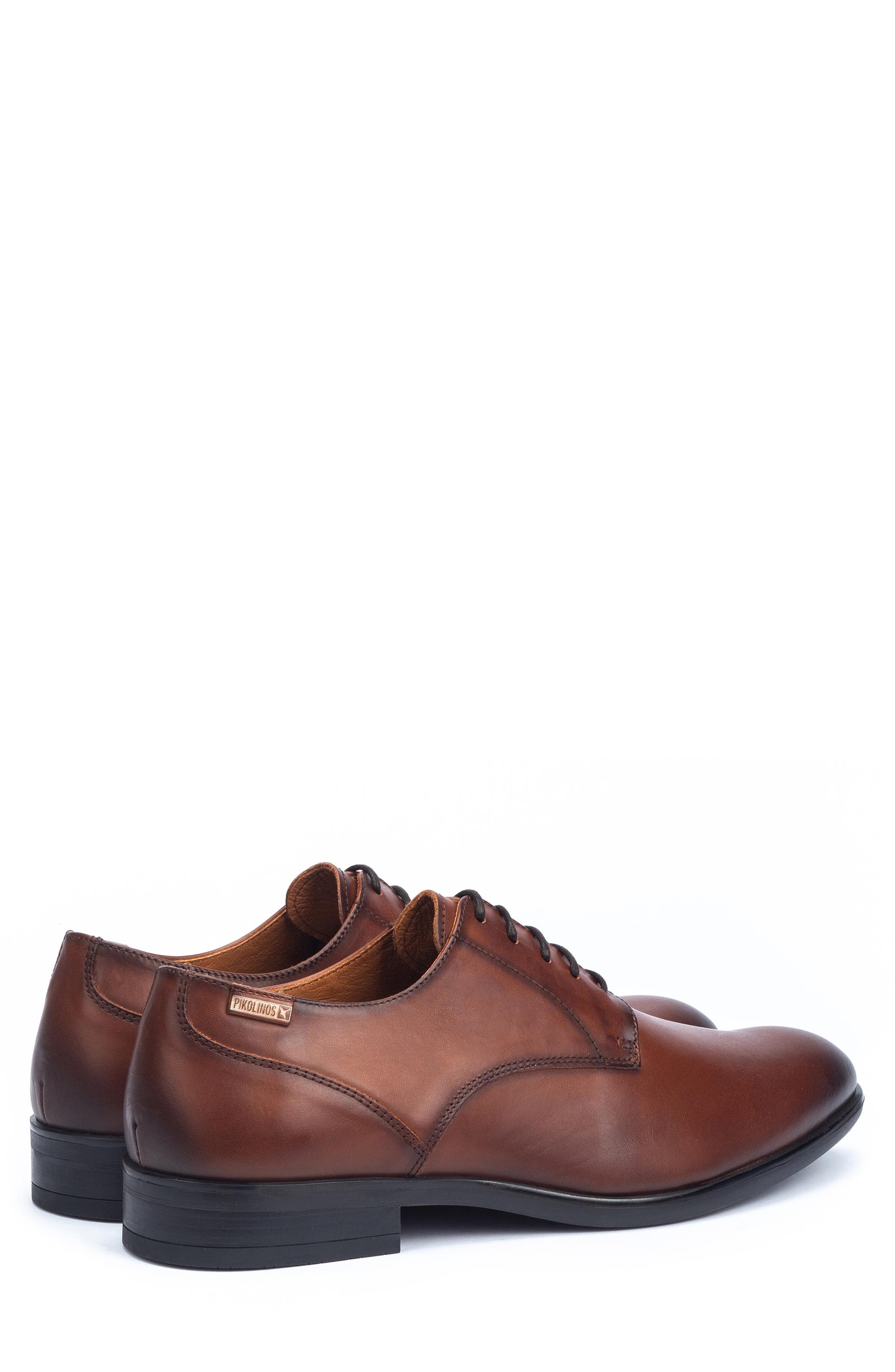 PIKOLINOS Bristol Plain Toe Derby, Alternate, color, Cuero