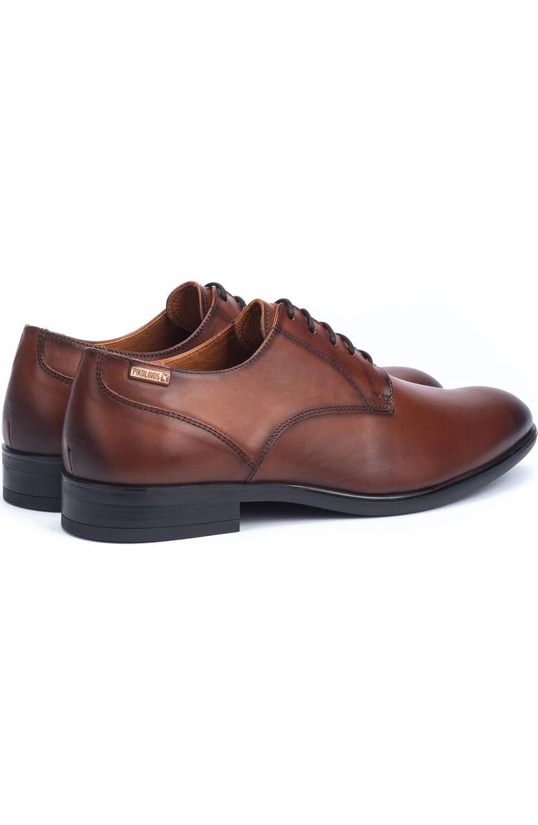 PIKOLINOS Bristol Plain Toe Derby, Alternate, color, Cuero