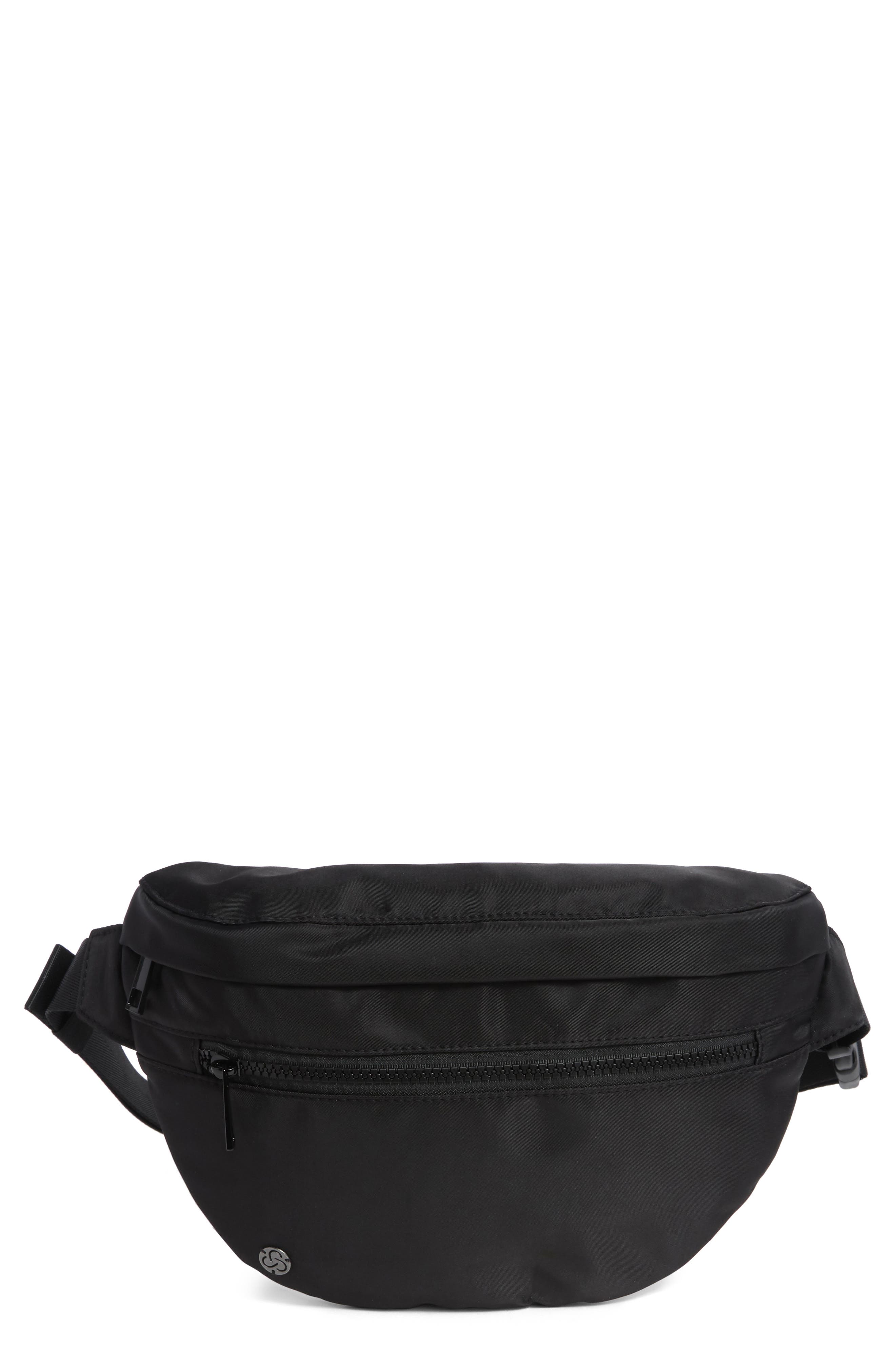 Zella Nylon Belt Bag, Main, color, 