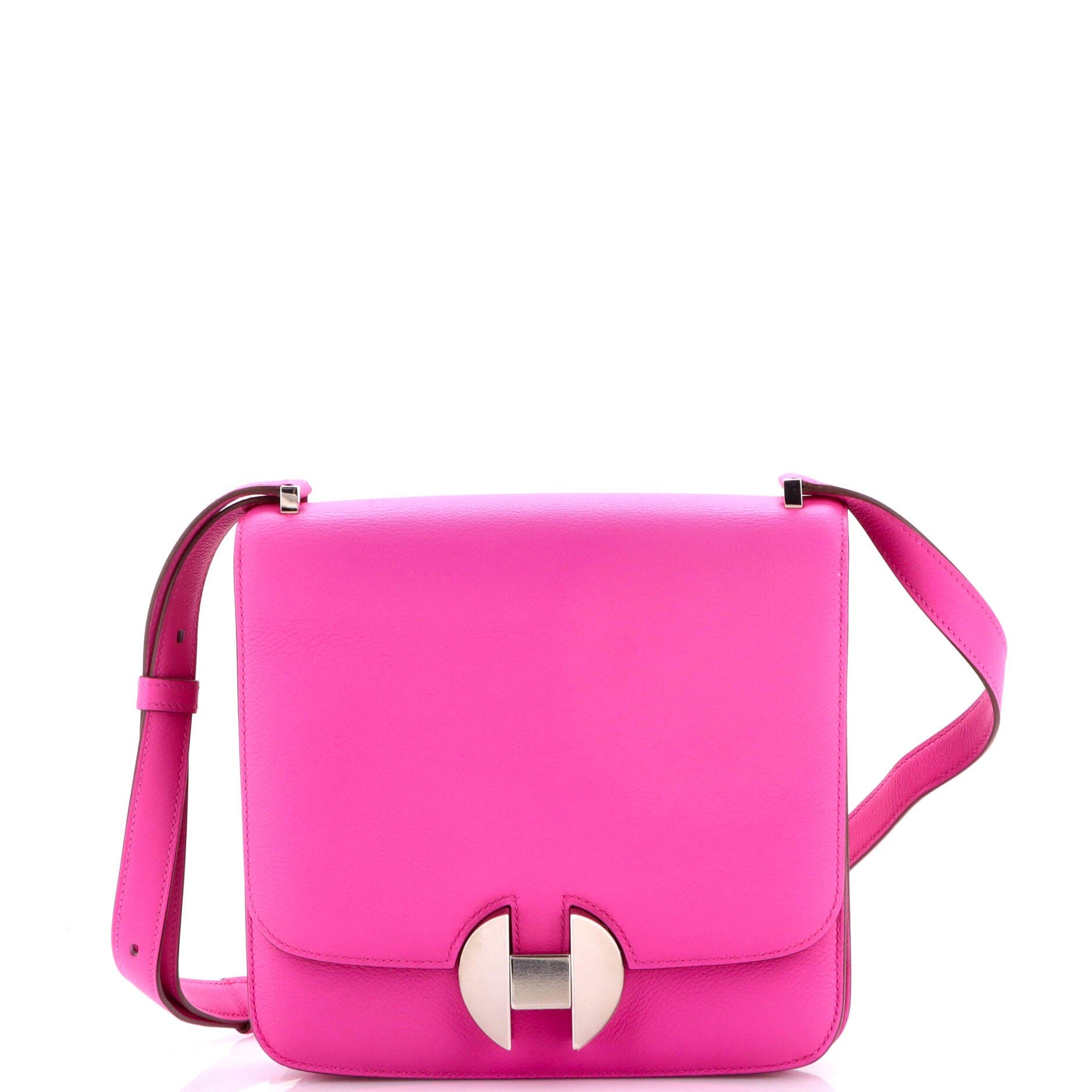 Pre-Owned Hermes 2002 Shoulder Bag Evercolor 20, Main, color, Rose Magnolia