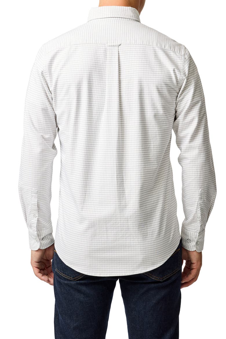 Oxford Riverhead Check Sports Fit Shirt, Alternate, color, PEBBLE