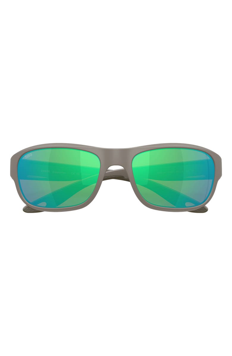 Costa Del Mar Clipperton 58mm Sunglasses, Alternate, color, Matte Olive Shale / Green 580G
