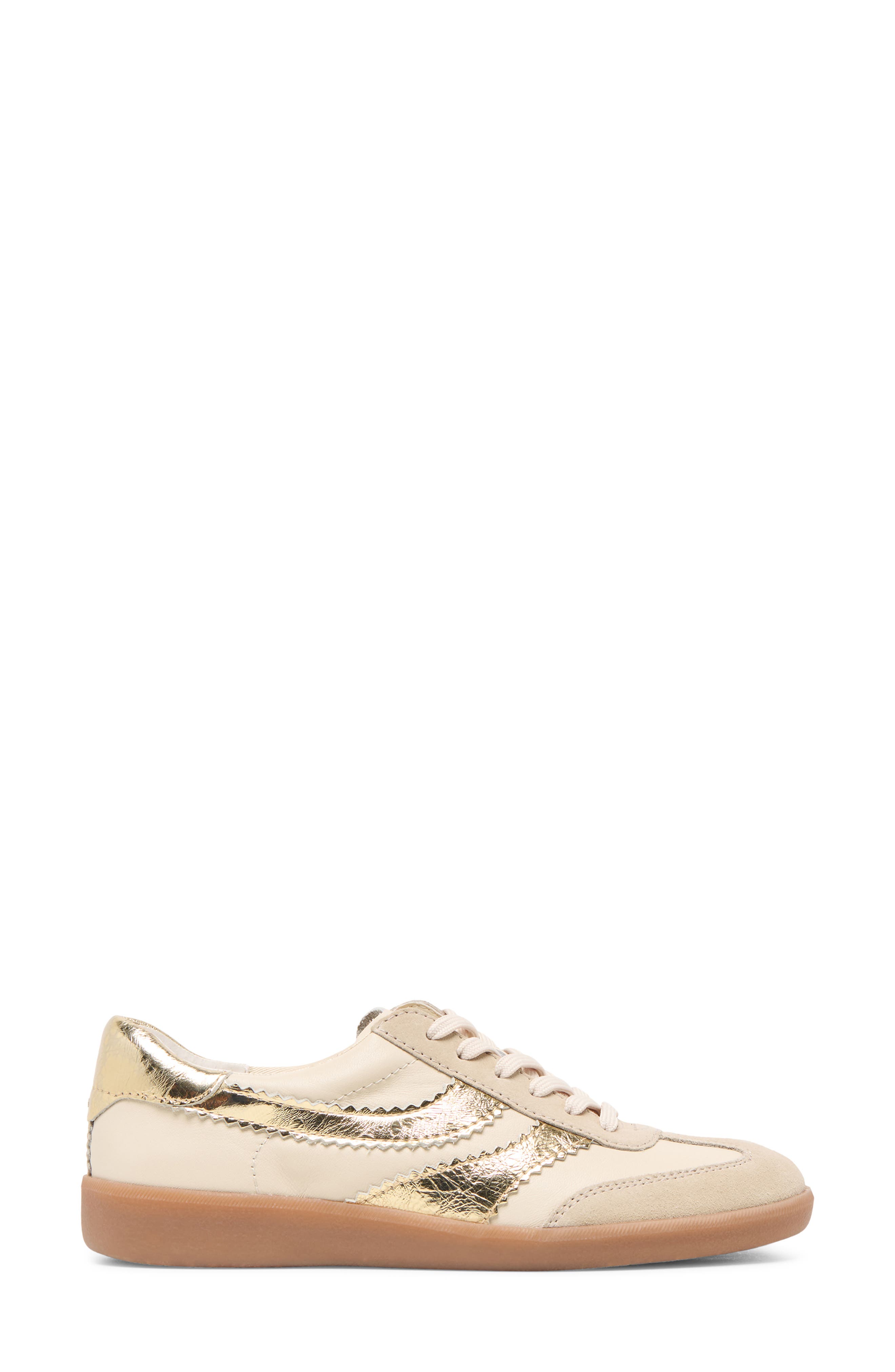 Merit Sneaker, Alternate, color, WHITE/GOLD LEATHER