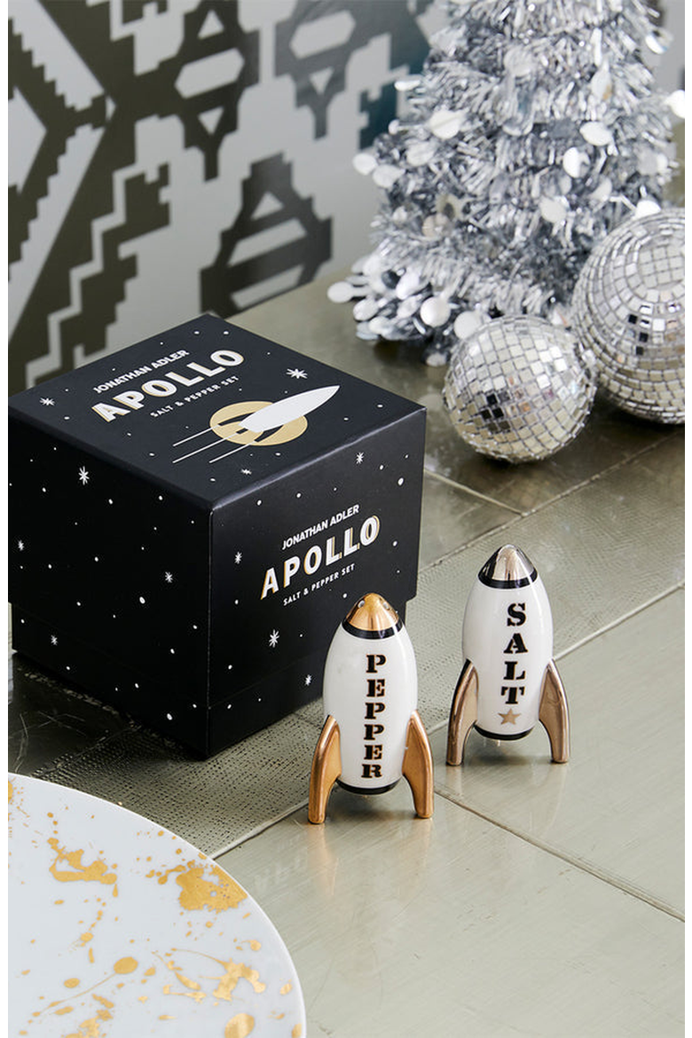 Apollo Salt and Pepper Set, Alternate, color, Black / Gold / Silver