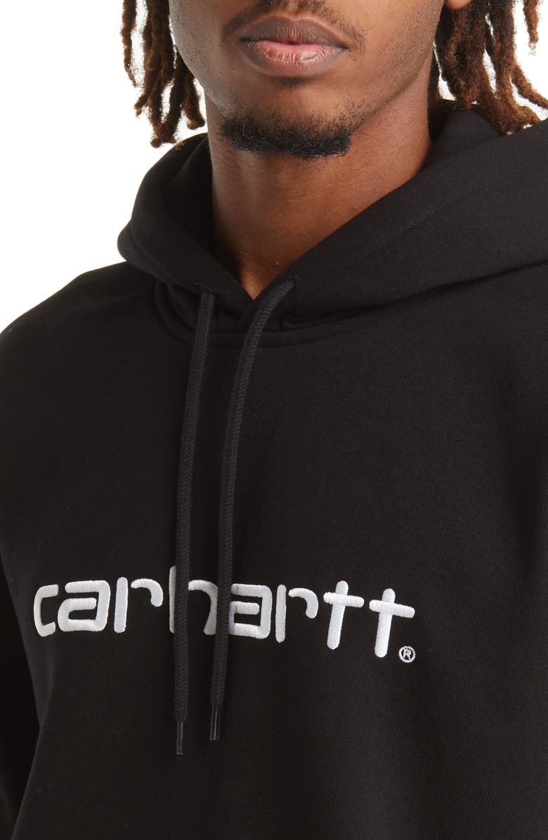 Carhartt Work In Progress Hooded Logo Sweatshirt, Alternate, color, 