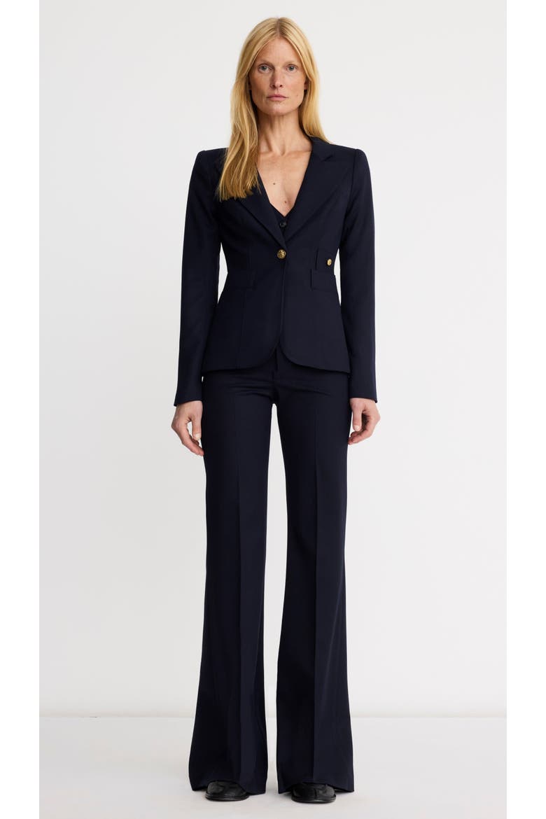 Full Back Duchess Blazer, Alternate, color, Deep Navy