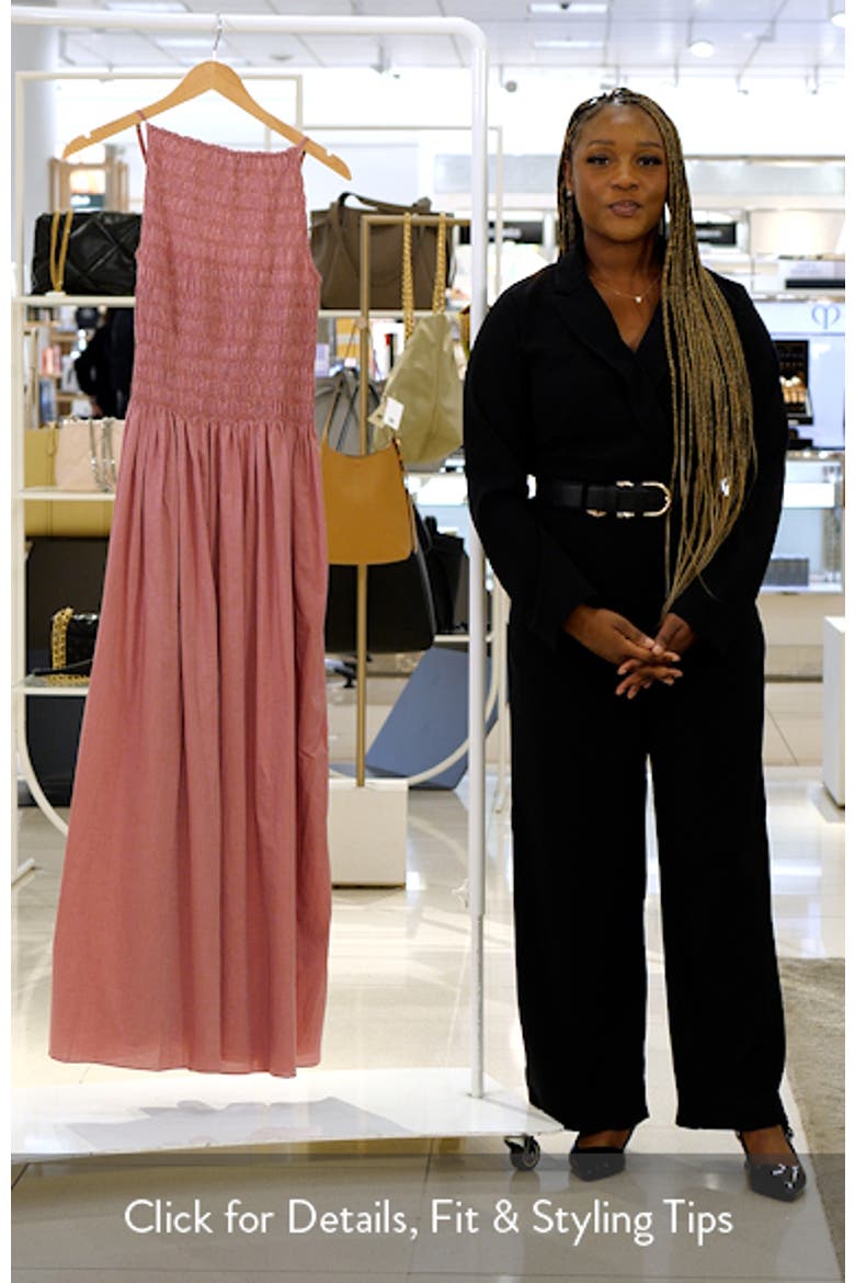 Laia Sleeveless Smocked Maxi Dress video