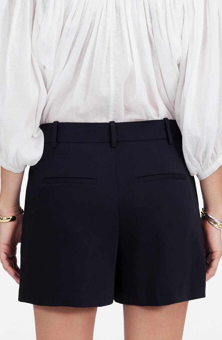 Madewell Easy Pleated Crepe Trouser Shorts, Alternate, color, 