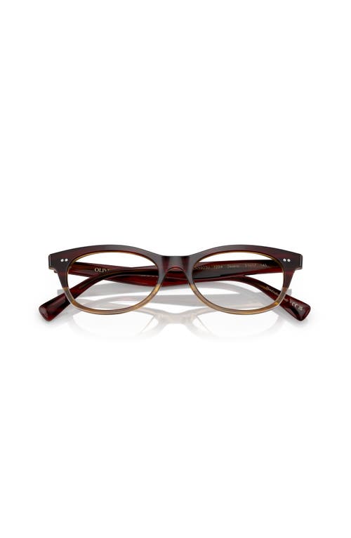 Oliver Peoples 51mm Square Optical Glasses In Multi