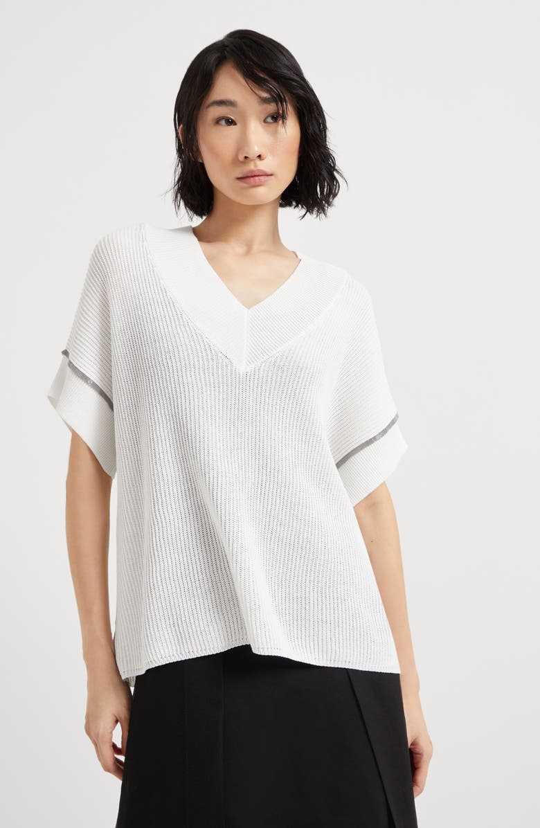 Brunello Cucinelli T-shirt with monili, Alternate, color, 