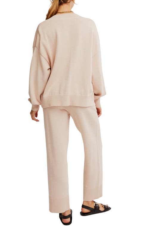Shop Free People Solar Cardigan & Pants Set In Sand Dollar
