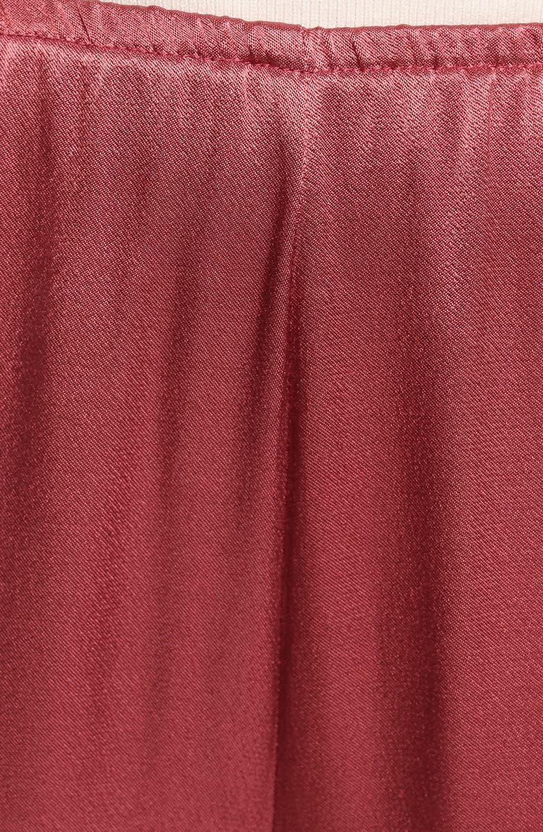 Petal & Pup Carissa Wide Leg Satin Pants, Alternate, color, Dusty Rose