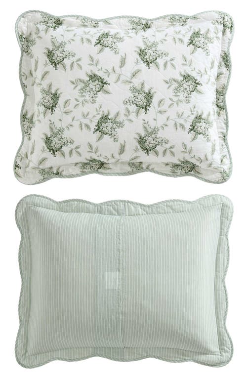 Laura Ashley Ramona Quilt & Sham 3-piece Set In Green