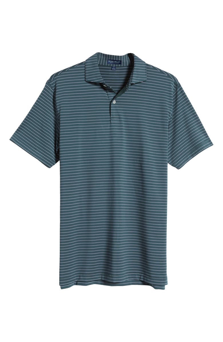Peter Millar Duet Stripe Performance Jersey Polo, Alternate, color, 