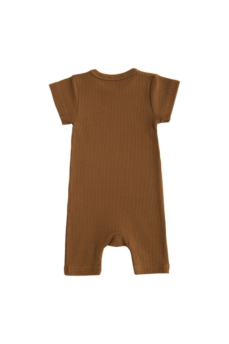 Short Sleeved Modal Romper, Alternate, color, Brown