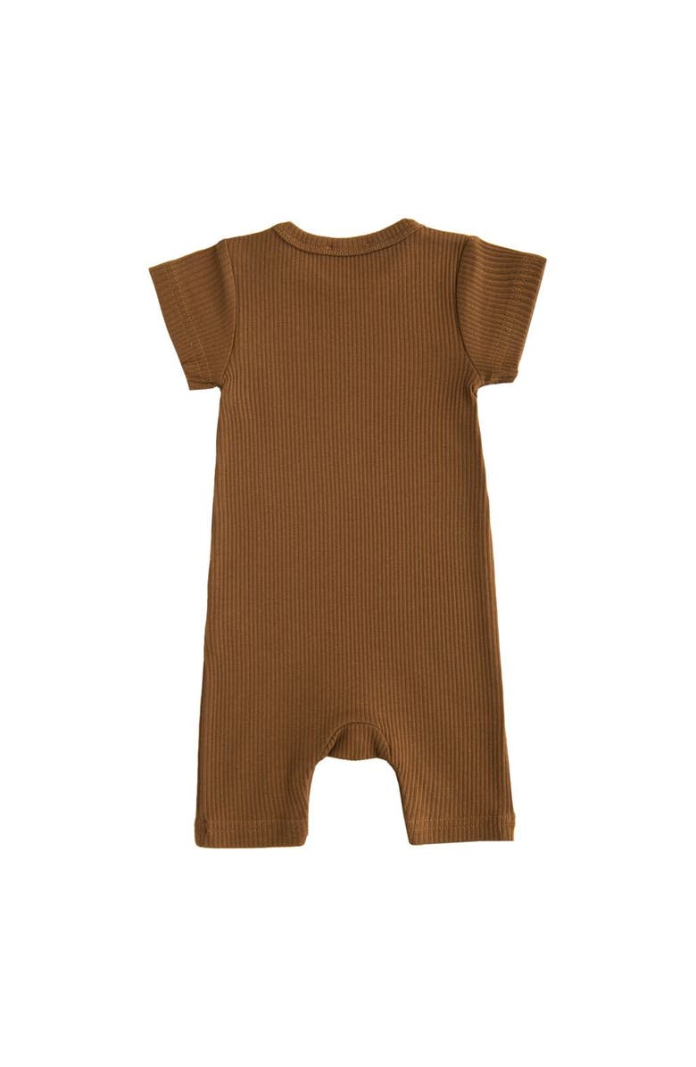 Banblu Short Sleeved Modal Romper, Alternate, color, Brown