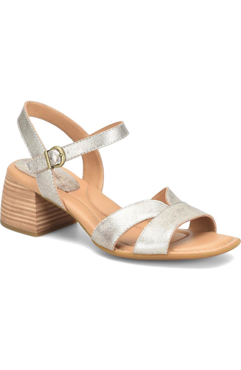 Børn Sadie Ankle Strap Sandal, Main, color, Gold Metallic Leather
