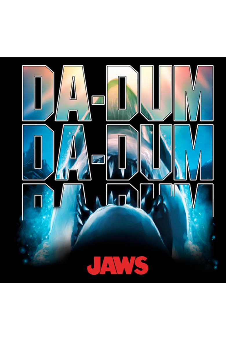 Boy's Jaws Da-Dum Da-Dum Graphic T-Shirt, Alternate, color, Black