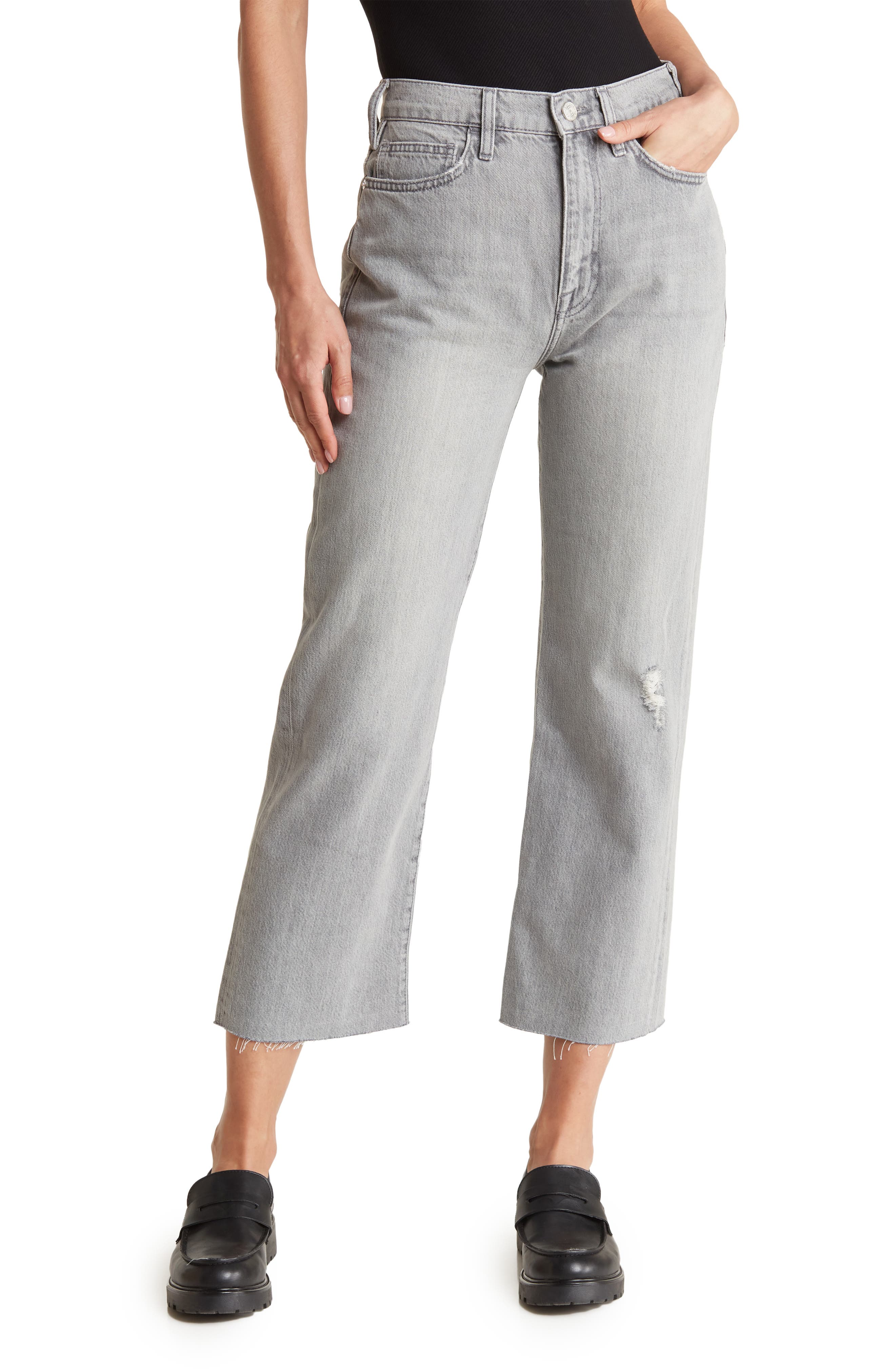 FRAME Le Jane Crop Straight Leg Jeans (Women) | Nordstromrack