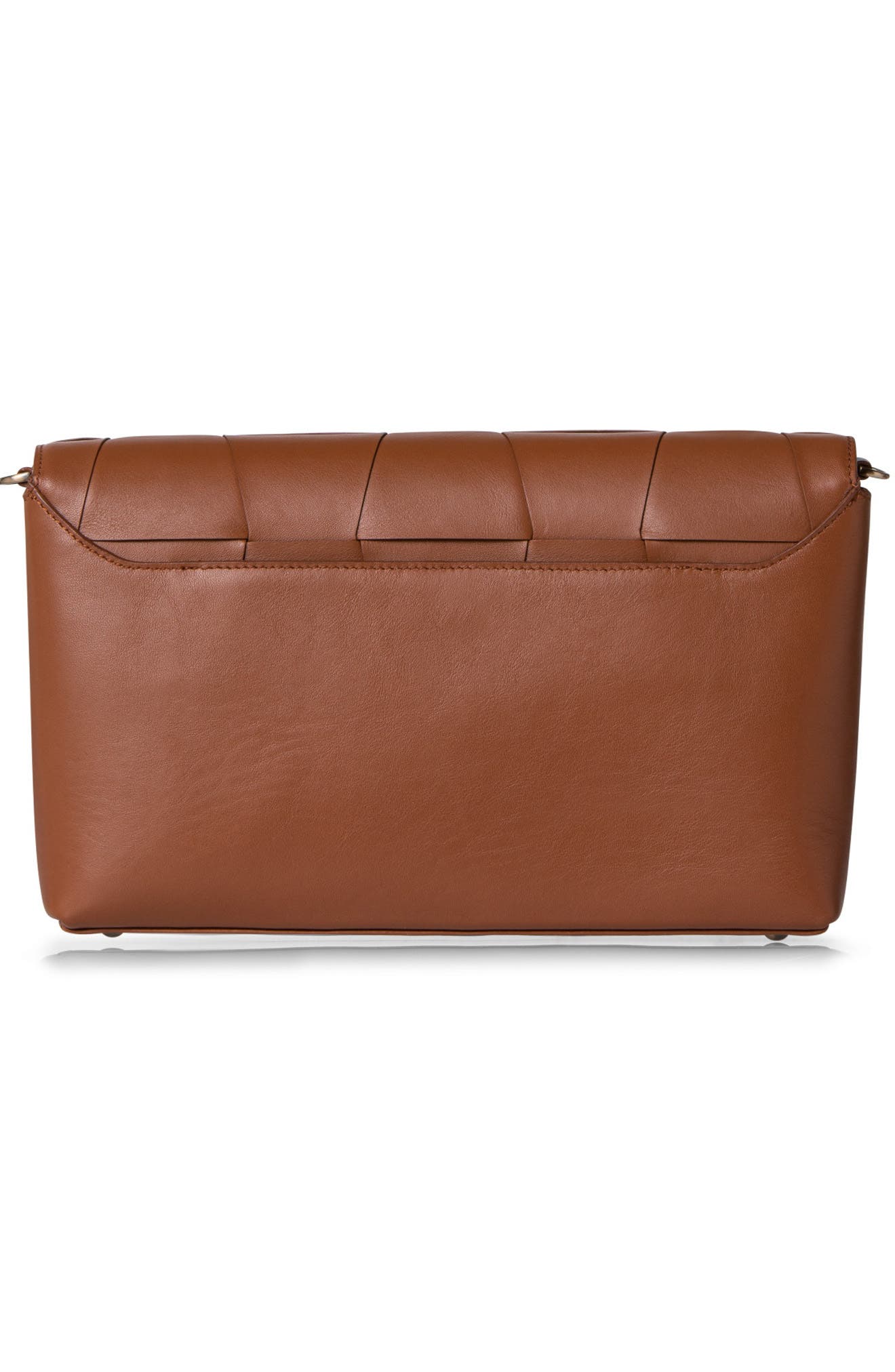 Akris Anouk Braided Trapezoid Leather Shoulder Bag, Alternate, color, 