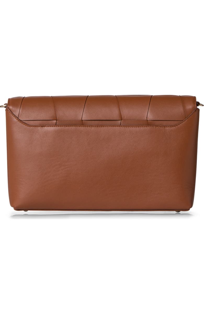 Akris Anouk Braided Trapezoid Leather Shoulder Bag, Alternate, color,