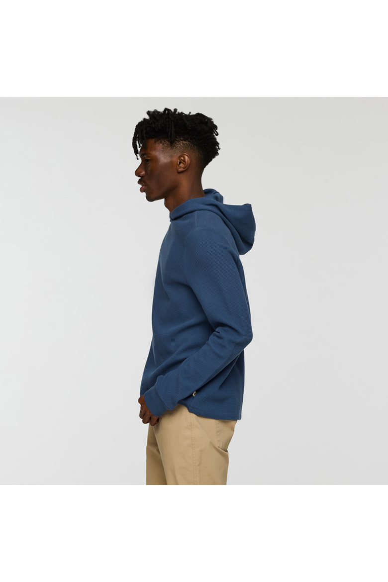 Atajo Long-Sleeve Waffle Hoodie - Men's, Alternate, color, Deep Sea