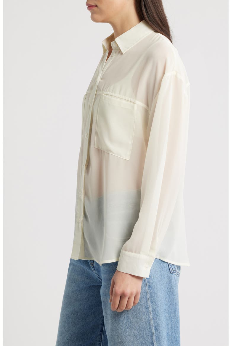Grayson Sheer Shirt, Alternate, color, ECRU