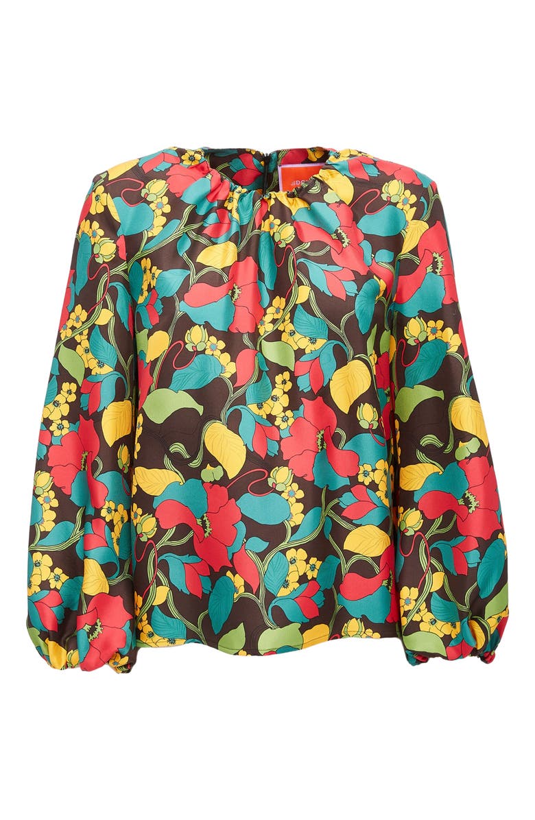 La DoubleJ Charming Top Vines Brown, Alternate, color, Vines Brown