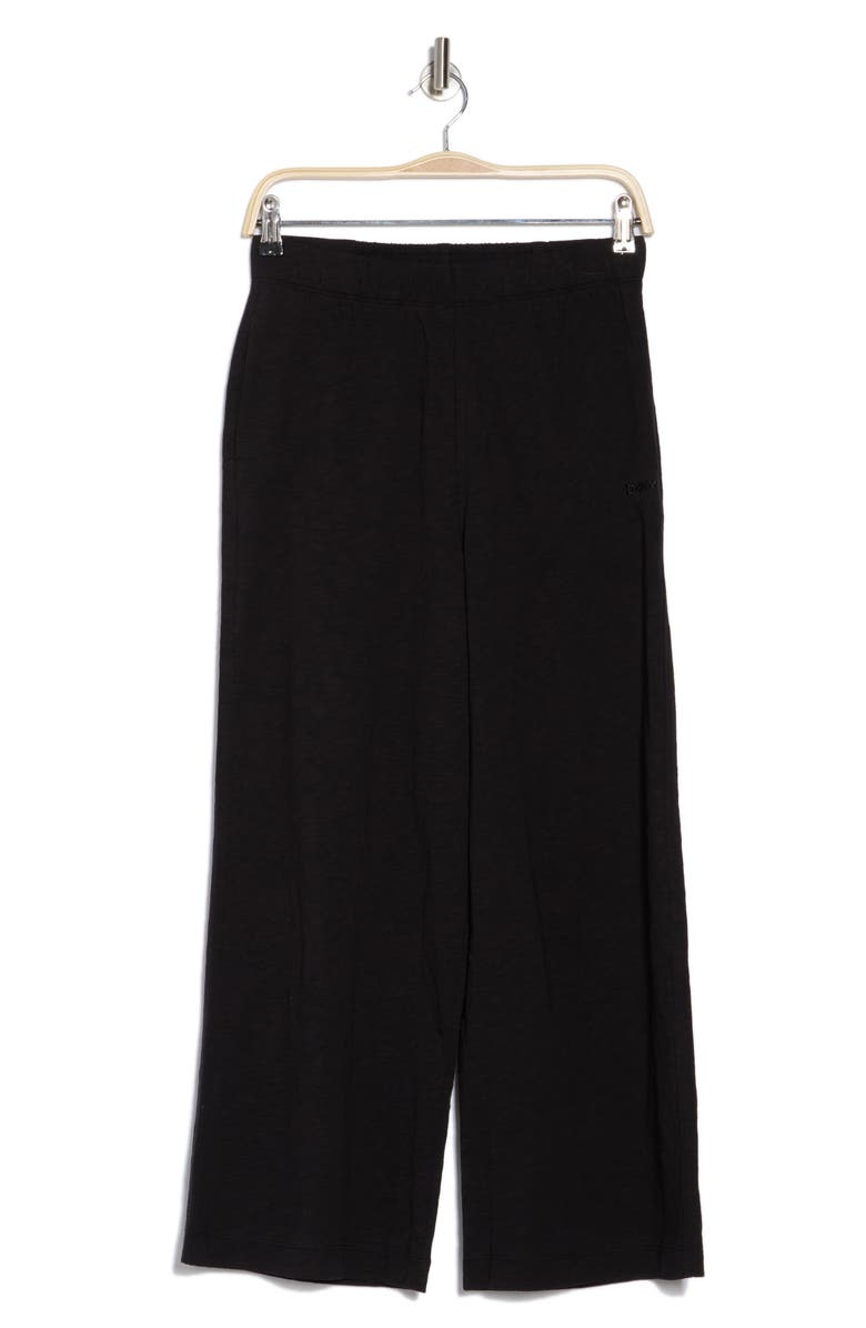 DKNY Cotton Ankle Wide Leg Pants, Alternate, color, 