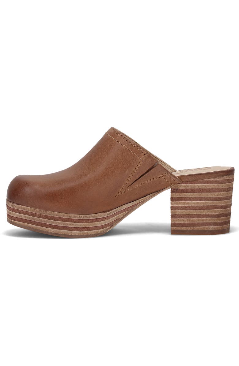 Frye Campus Leather Clog, Alternate, color, Saddle