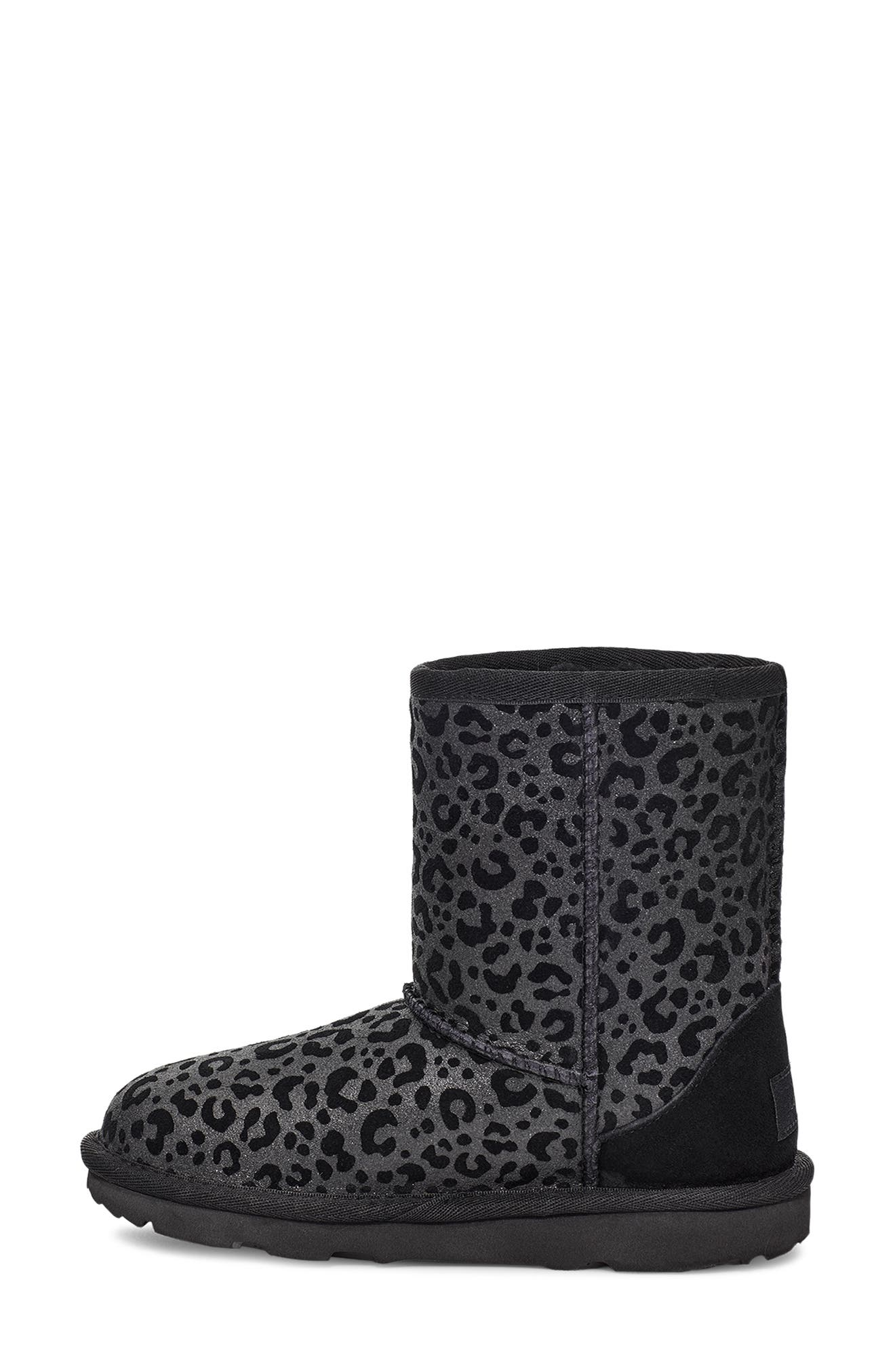 UGG<sup>®</sup> Classic II Glitter Leopard Boot, Alternate, color, 