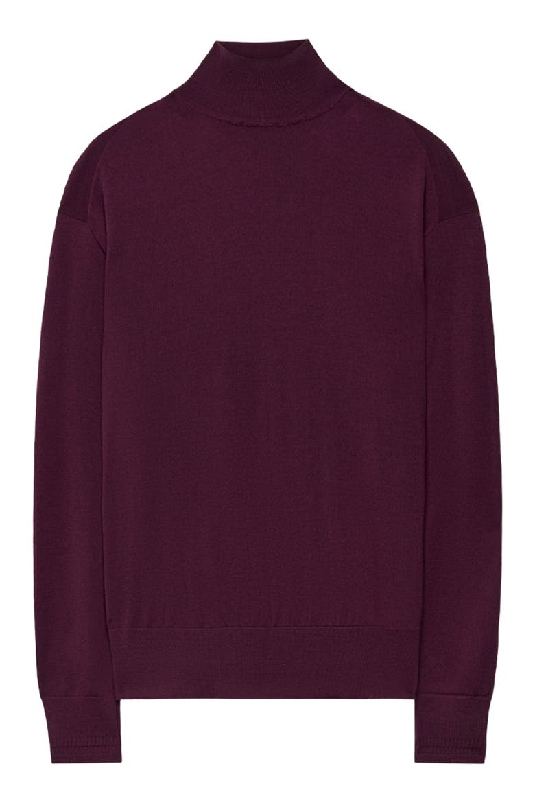 Featherweight Turtleneck, Alternate, color, PLUM