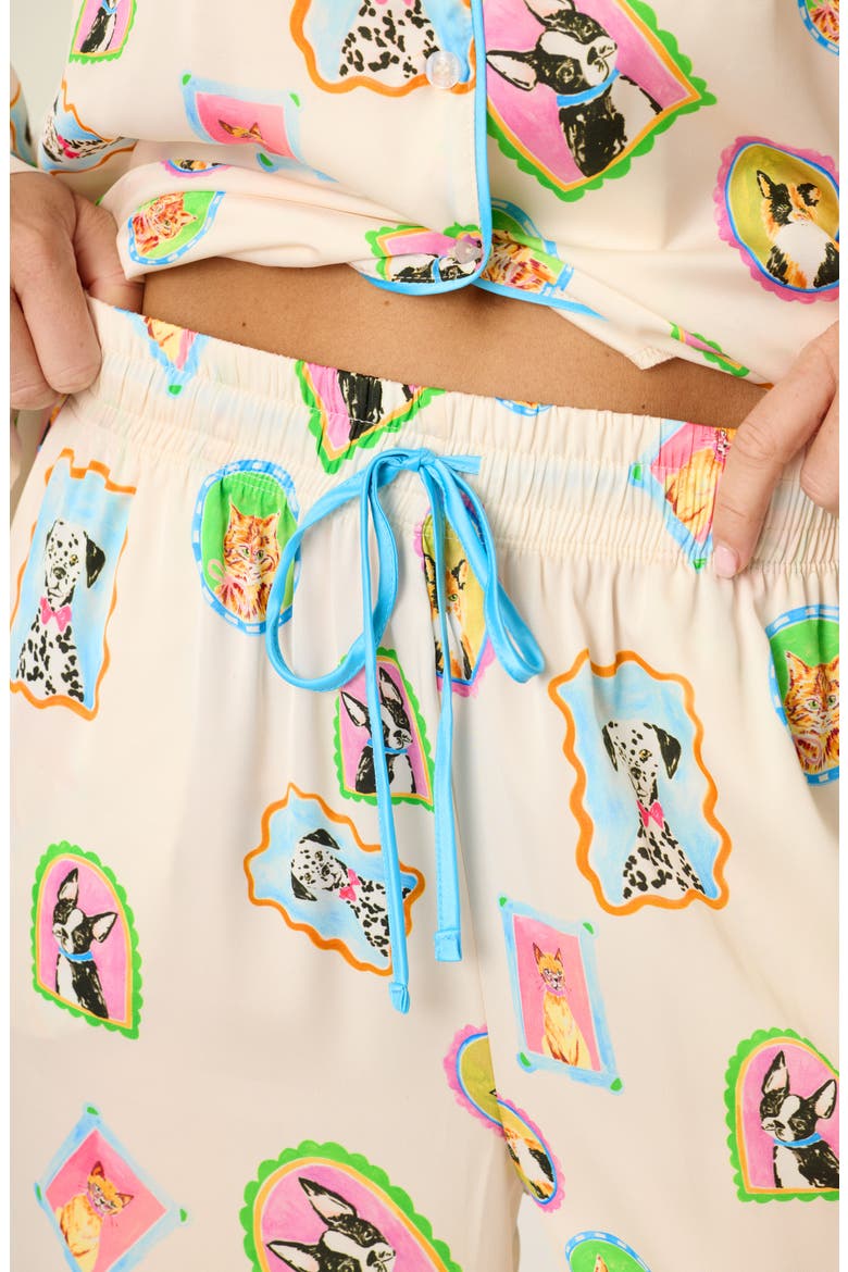 Picture Purfect Wide Leg Pajama Pants, Alternate, color, BEIGE MULTI