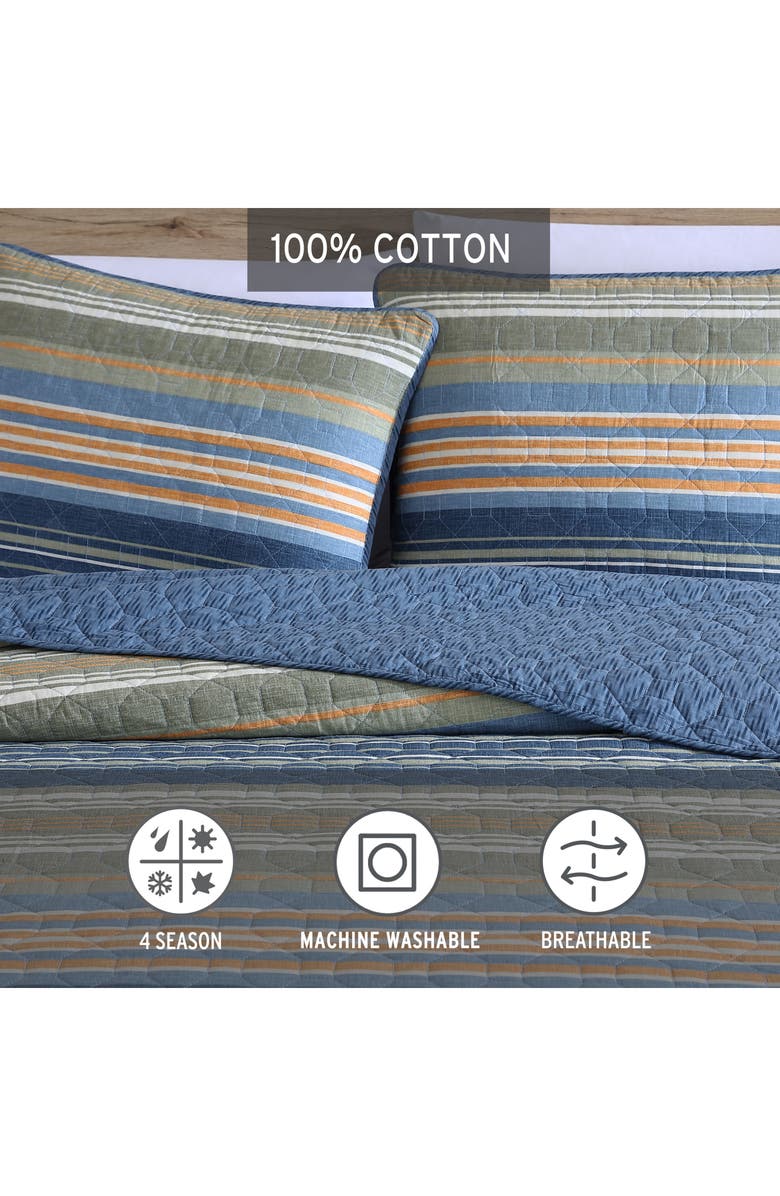 Eddie Bauer Yakima Valley Cotton Quilt 3-Piece Set, Alternate, color, Green