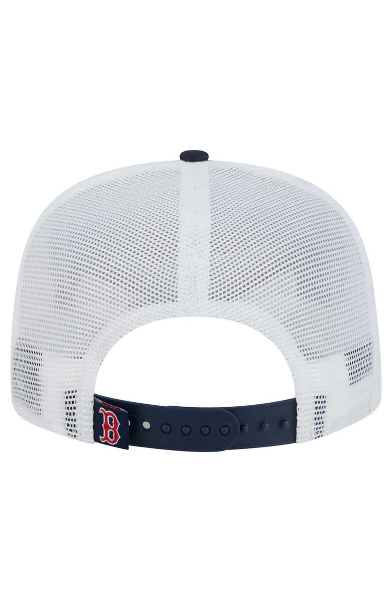 New Era Men's New Era Navy Boston Red Sox 9FIFTY A-Frame Trucker Snapback Hat, Alternate, color, Navy