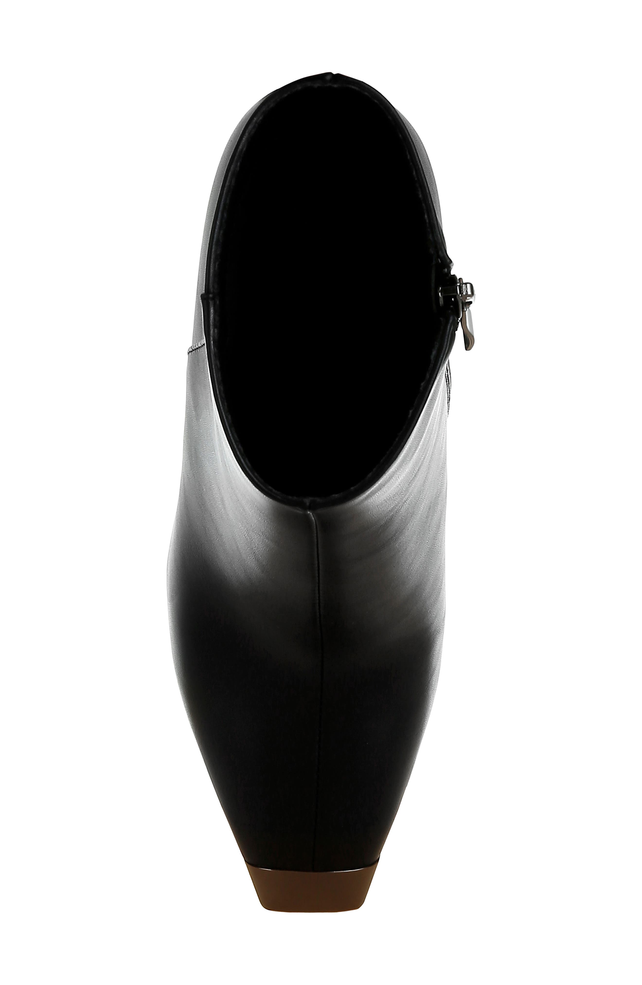 Orca Faux Leather Bootie, Alternate, color, BLACK