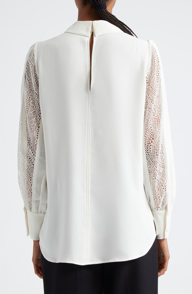 Reiss Renata Lace Trim Shirt, Alternate, color,