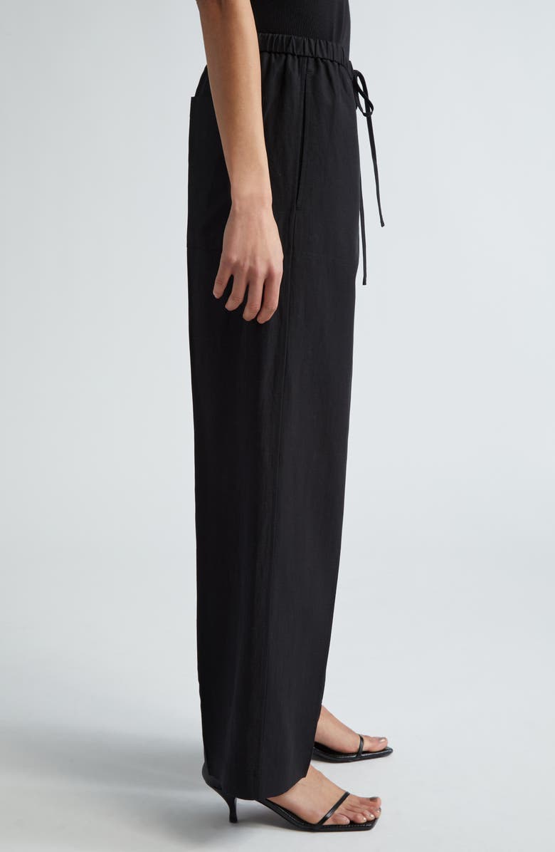 TOTEME Fluid Drawstring Waist Pants, Alternate, color,