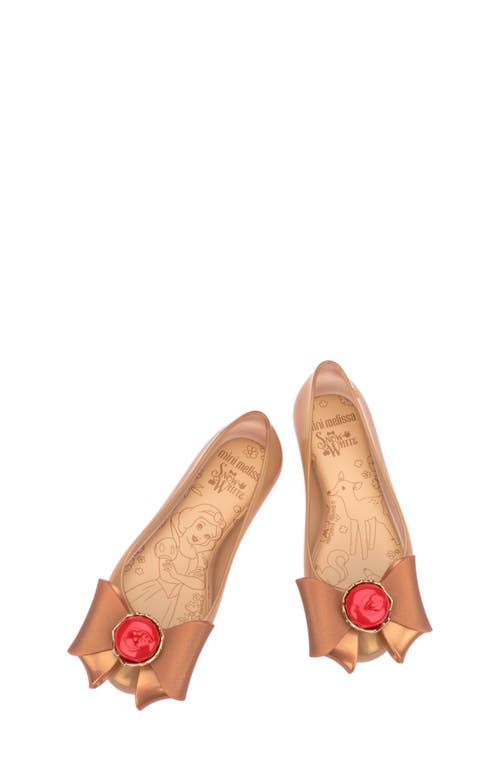 Mini Melissa X Disney Snow White Sweet Love Ballet Flat In Pink