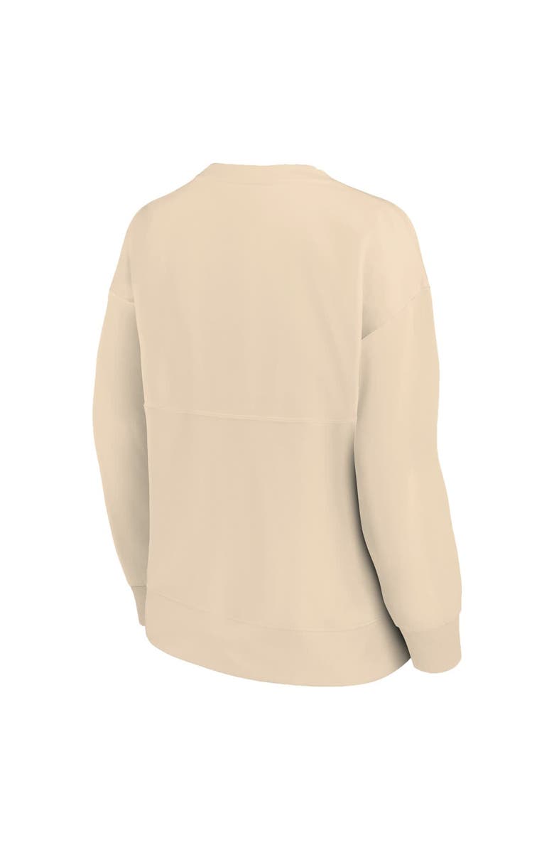 PROFILE Women's Profile  Oatmeal Philadelphia Phillies Plus Size French Terry Pullover Sweatshirt, Alternate, color, Oatmeal