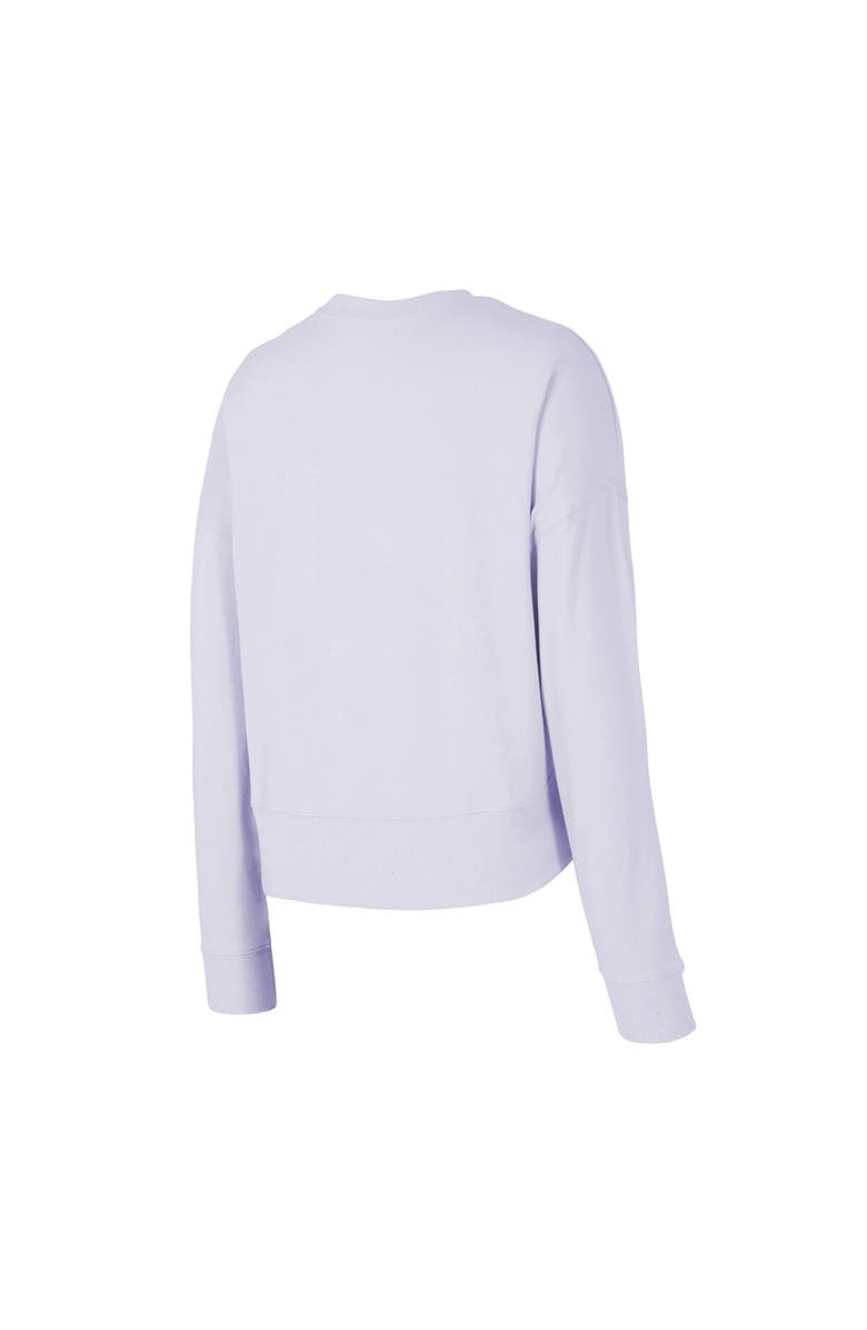 CONCEPTS SPORT Women's Concepts Sport Lavender Chicago Cubs Elevation Tri-Blend Long Sleeve T-Shirt & Shorts Set, Alternate, color, Lavender