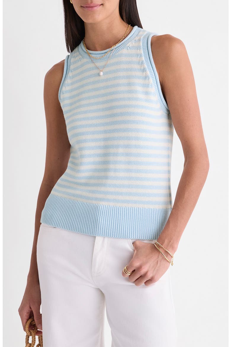 Stripe Sweater Tank, Main, color, ROCKS BLUE STRIPE